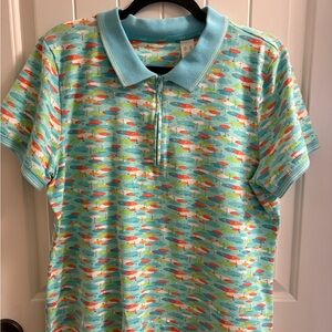 Liz Golf Colorful vibrant Patterned Polo Shirt